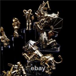 12Pcs Gold Saint Seiya Myth Cloth Myth Statue Acrylic Stand PVC Figure Model Toy