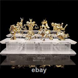 Gold Saint Seiya Myth Cloth Statue Figure Collectbles with Seprate Palace 12PCS