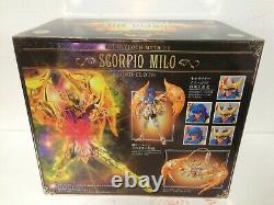 NEW Saint Seiya Myth EX Scorpio Milo God Cloth Soul of Gold action figure Bandai