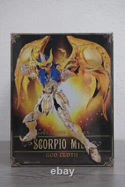 READ Saint Seiya Myth EX Scorpio Milo God Cloth Soul of Gold Action Figure